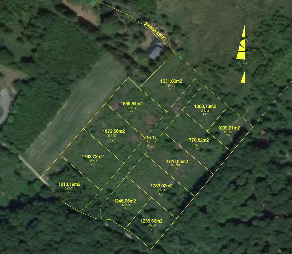 Rozkład działek w Trzepowie